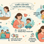 Hình ảnh infographic tổng hợp 5 điều cần biết trước khi đưa trẻ đi tiêm chủng chuẩn website Lớn Cùng Con