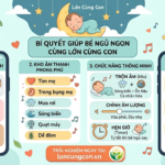 Bí quyết giúp bé ngủ ngon bằng công cụ tiếng ồn trắng, hồng, nâu của Lớn Cùng Con